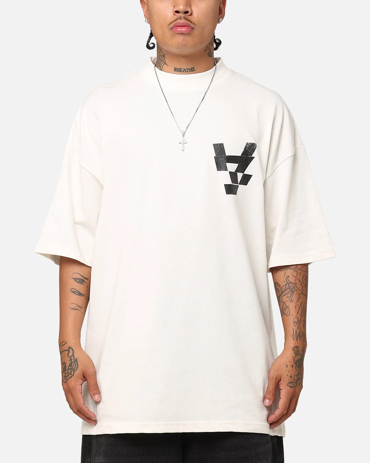 The Anti Order Smash Repair Mock Neck T-Shirt Off White/Black sold by Culture Kings product image thumbnail 2