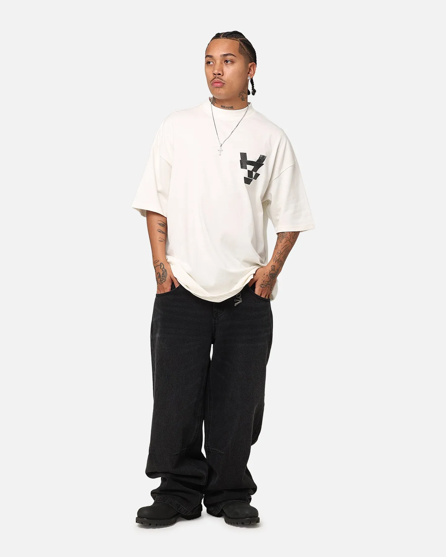 The Anti Order Smash Repair Mock Neck T-Shirt Off White/Black sold by Culture Kings product image thumbnail 4