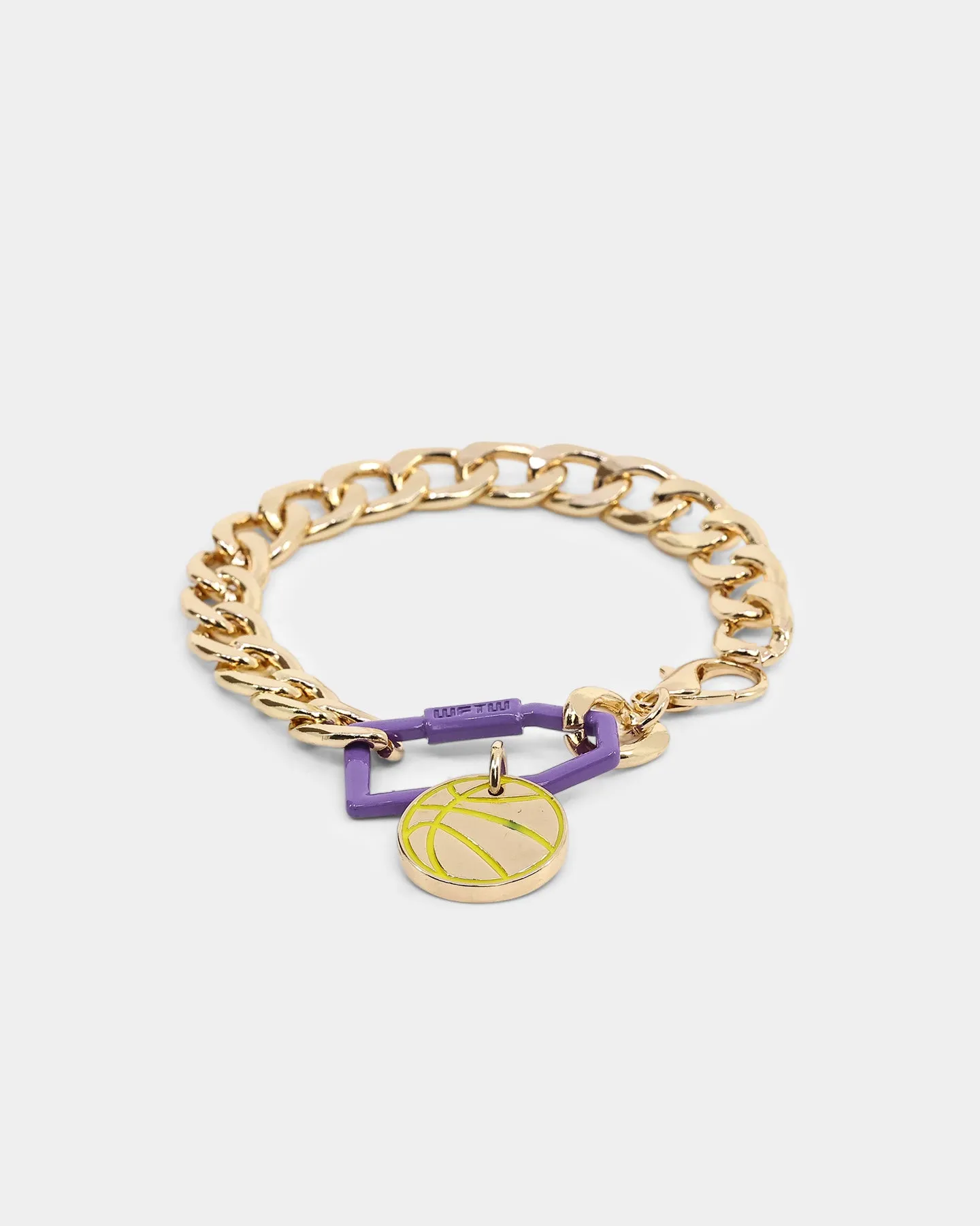 Wild for the Weekend Slam Dunk Basketball Bracelet Purple/Yellow/Gold sold by Culture Kings product image thumbnail 2