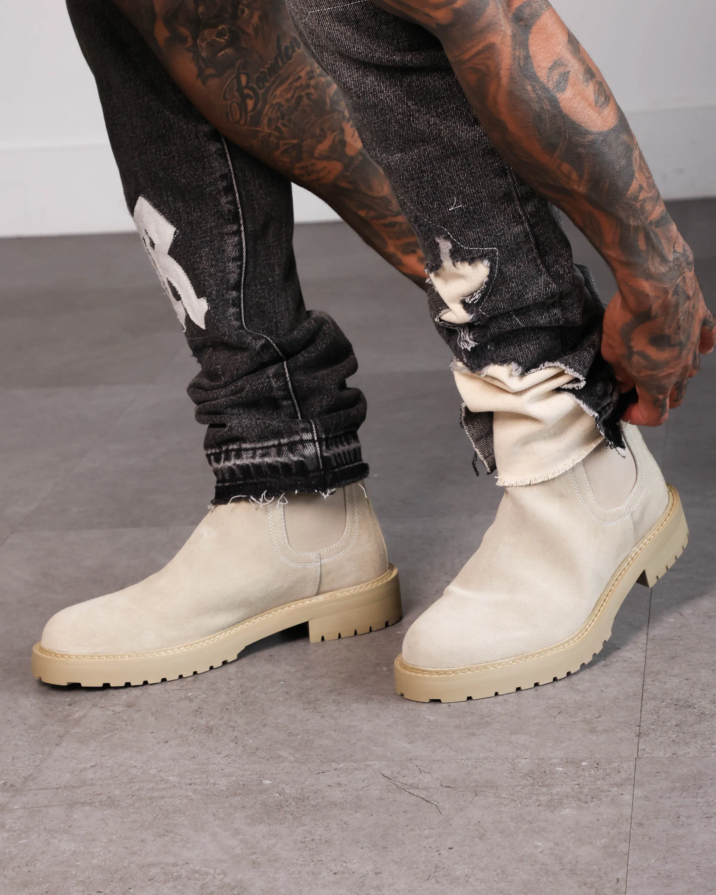 Saint Morta Chunky Chelsea Boot Light Stone sold by Culture Kings