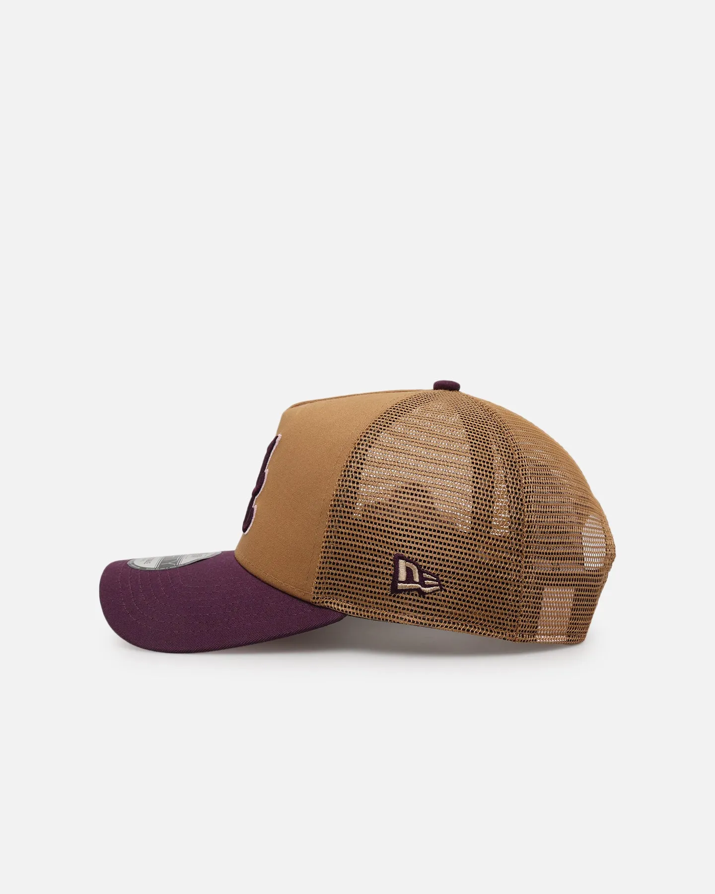 New Era Atlanta Braves 'Rustic Rose' 9FORTY A-Frame Trucker Snapback Wheat sold by Culture Kings product image thumbnail 4