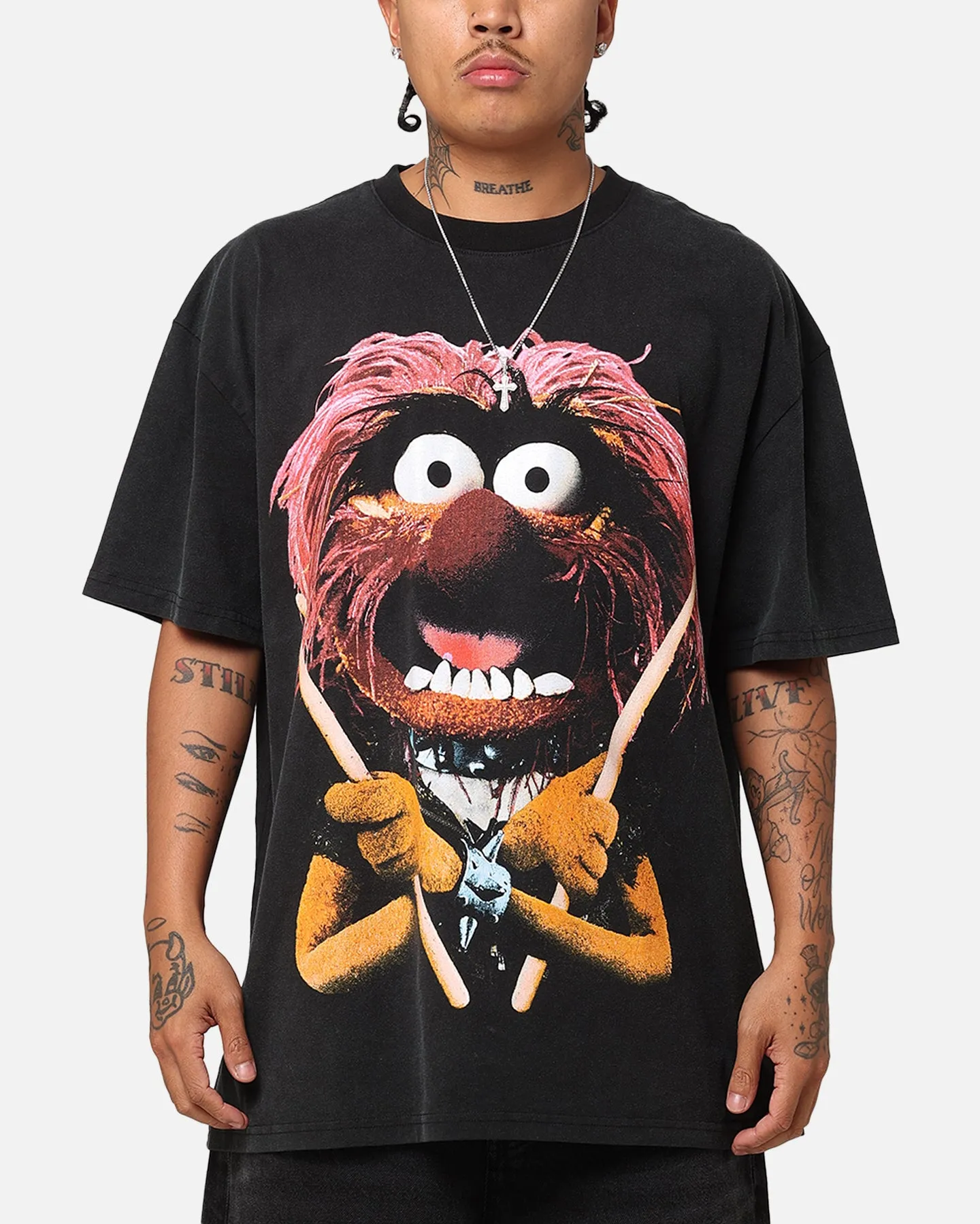 American Thrift Disney The Muppets Animal Heavy T-Shirt Vintage Black sold by Culture Kings