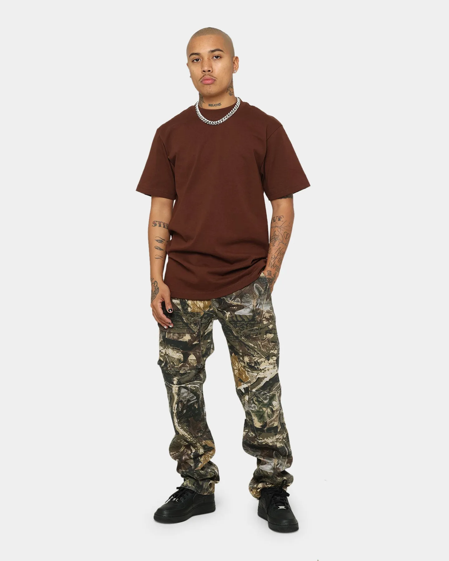 Shaka Wear Max Heavyweight Short Sleeve T-Shirt Brown sold by Culture Kings product image thumbnail 2