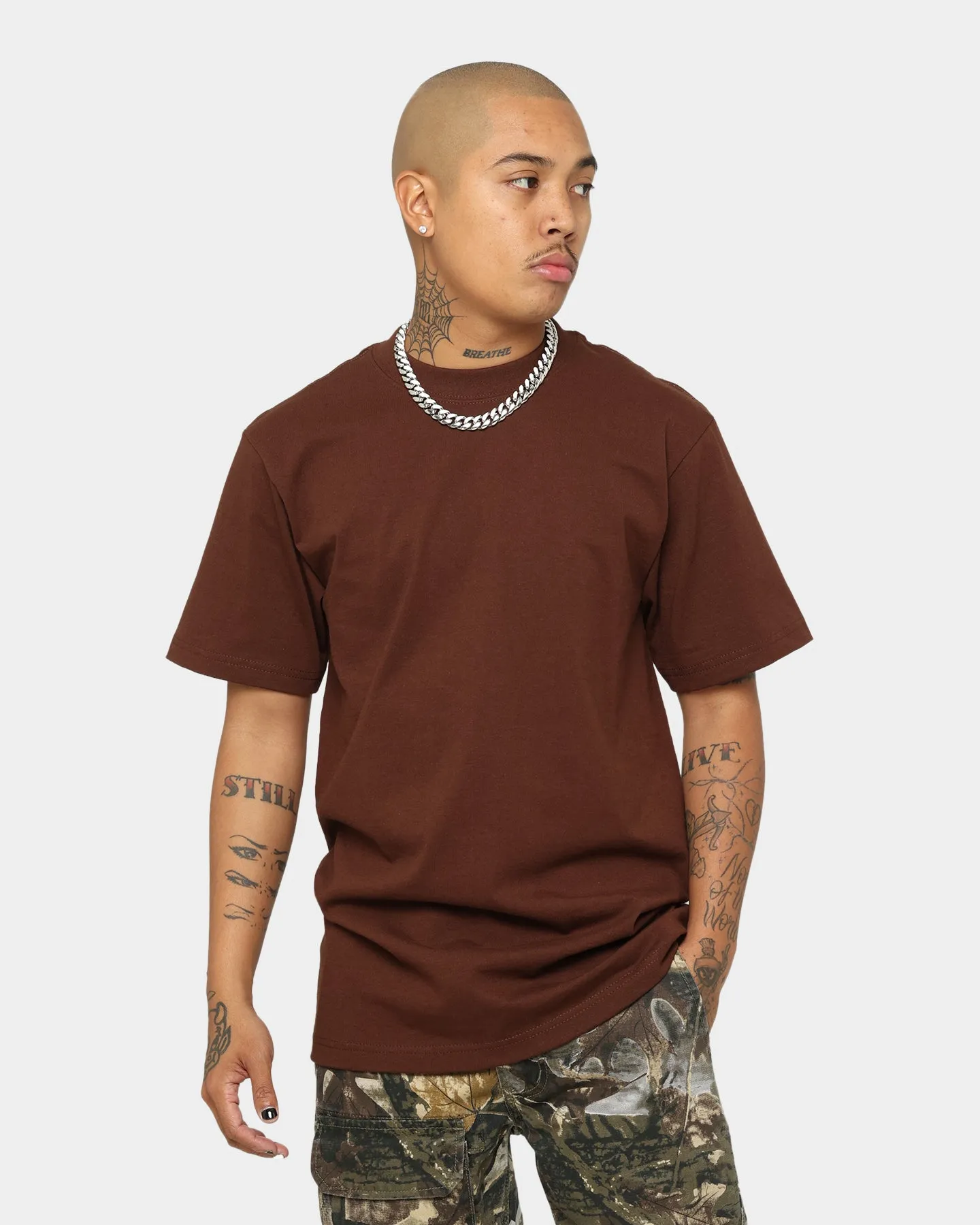 Shaka Wear Max Heavyweight Short Sleeve T-Shirt Brown sold by Culture Kings