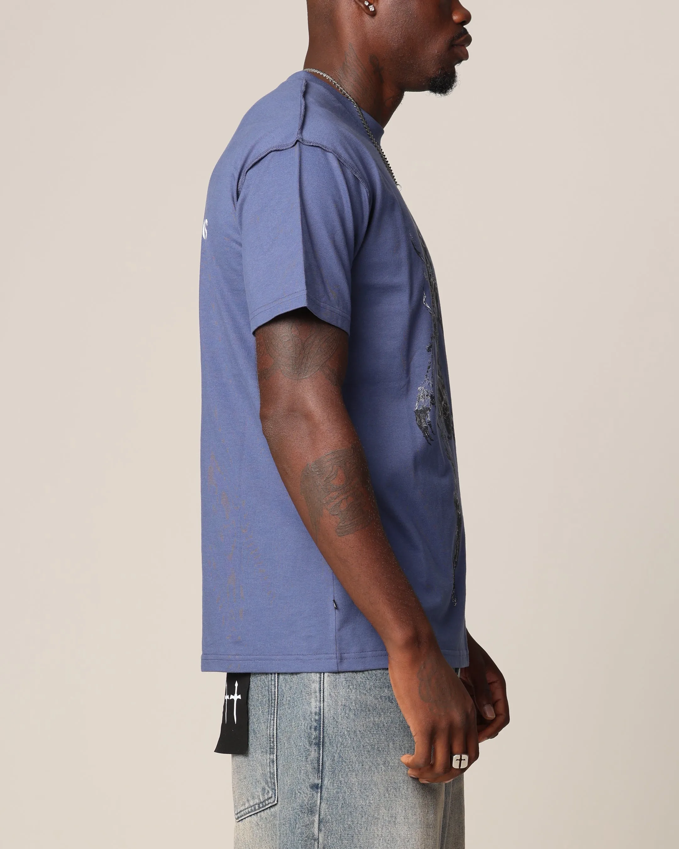 Saint Morta Wraith Cut T-Shirt Petrol Blue sold by Culture Kings product image thumbnail 5