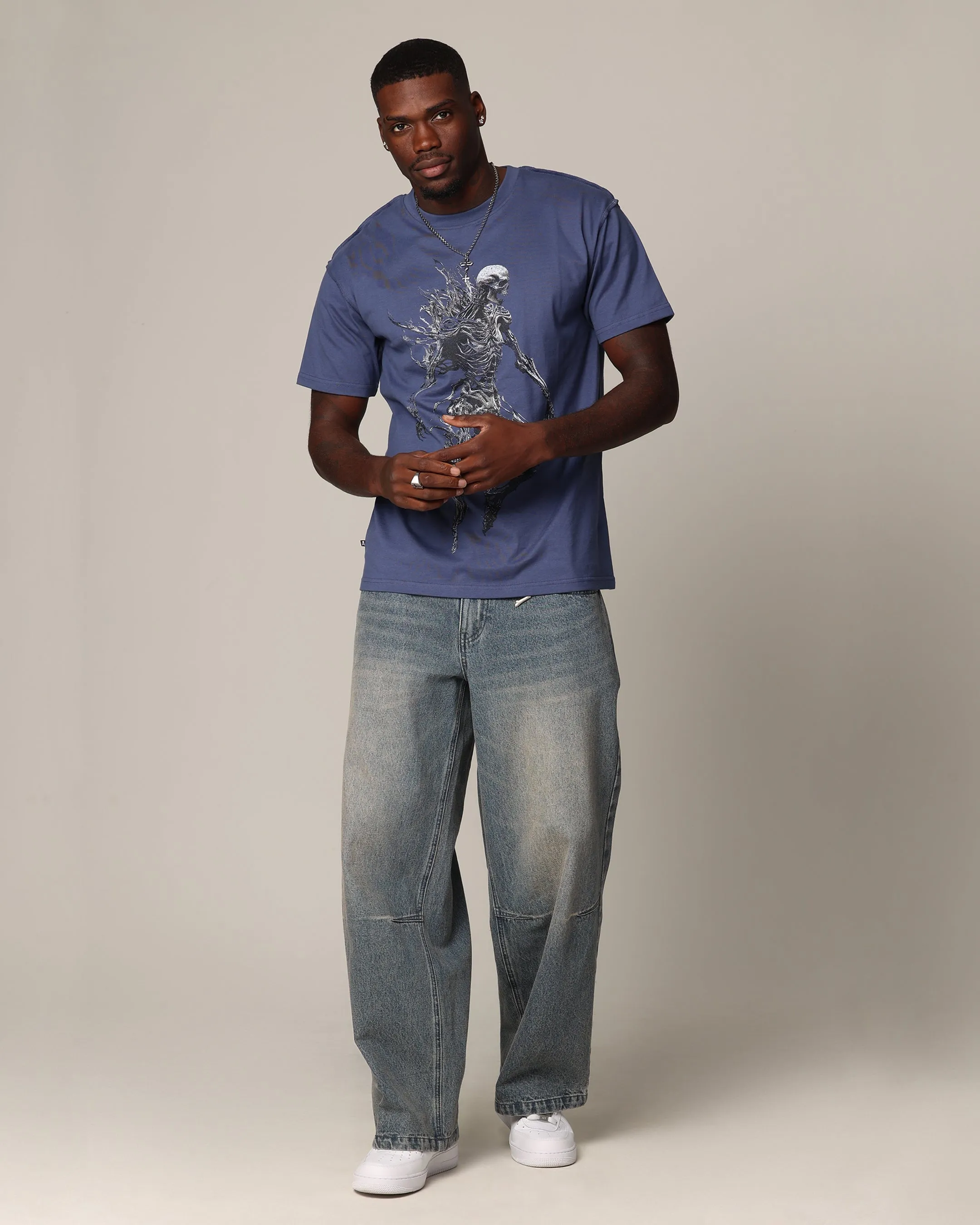 Saint Morta Wraith Cut T-Shirt Petrol Blue sold by Culture Kings product image thumbnail 3