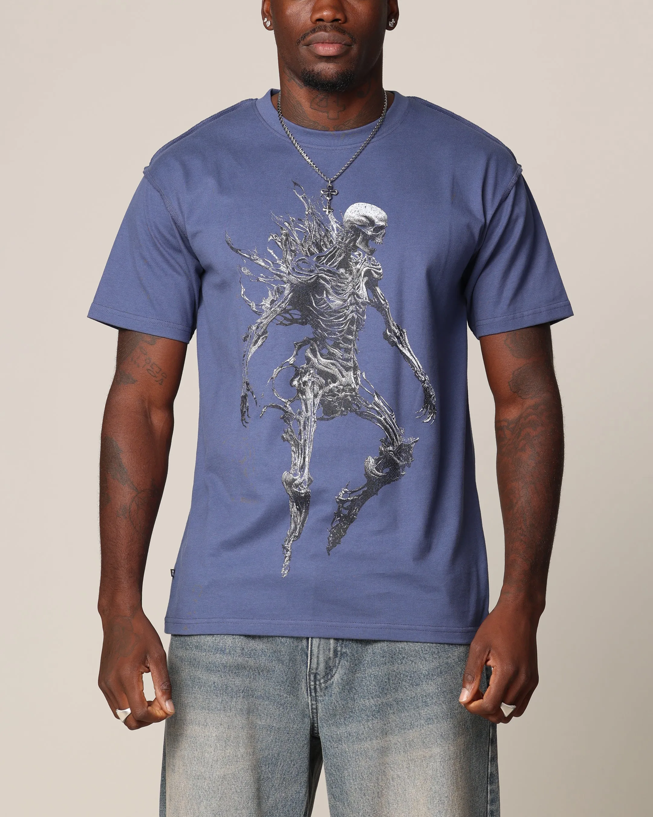 Saint Morta Wraith Cut T-Shirt Petrol Blue sold by Culture Kings