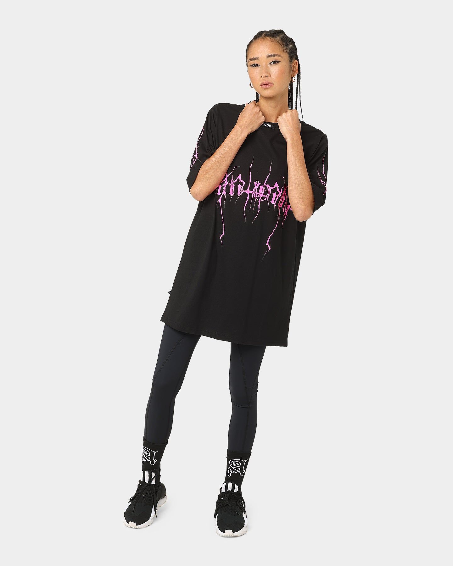 The Anti Order Youthquake T-Shirt Black/Pink sold by Culture Kings product image thumbnail 2
