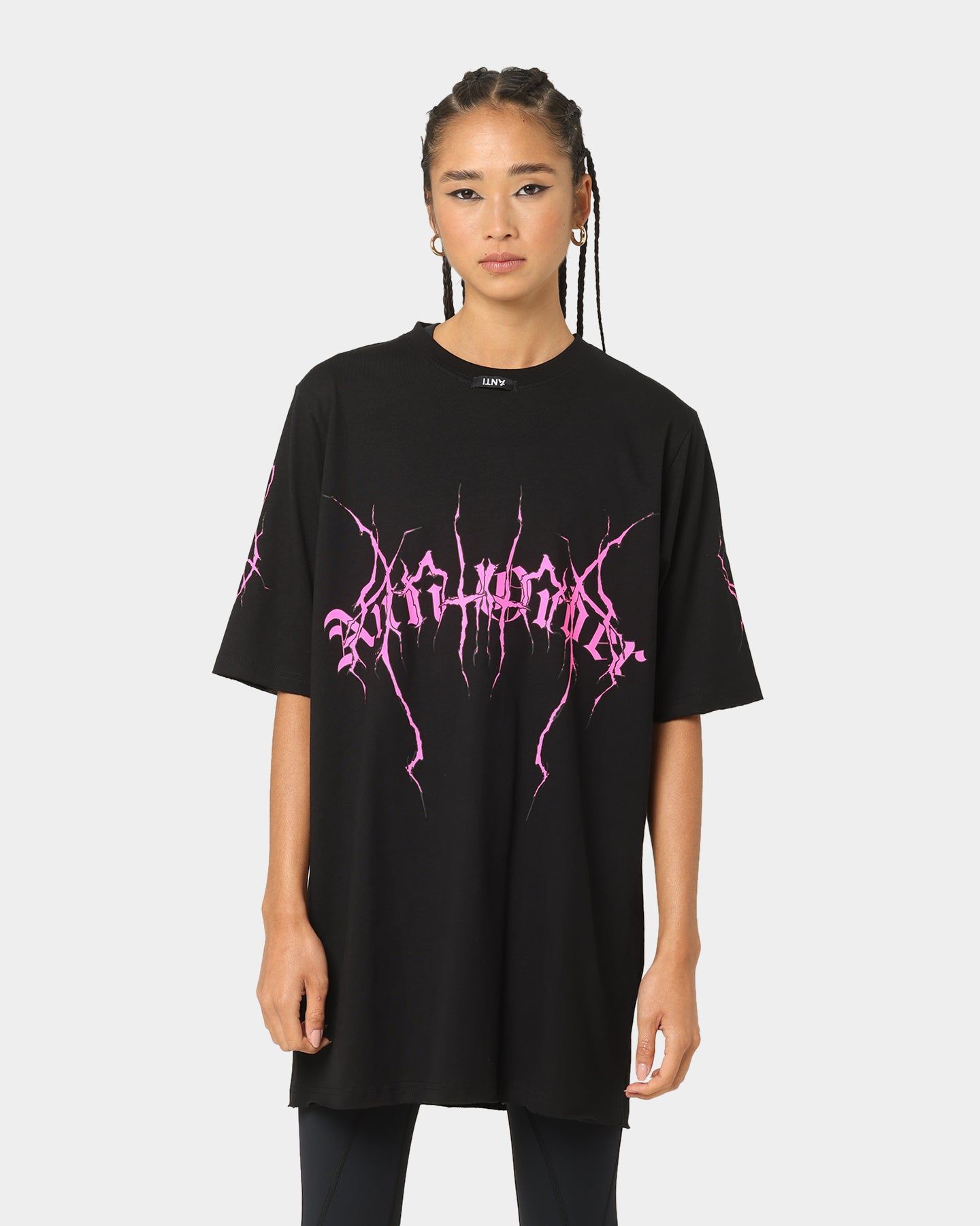 The Anti Order Youthquake T-Shirt Black/Pink sold by Culture Kings