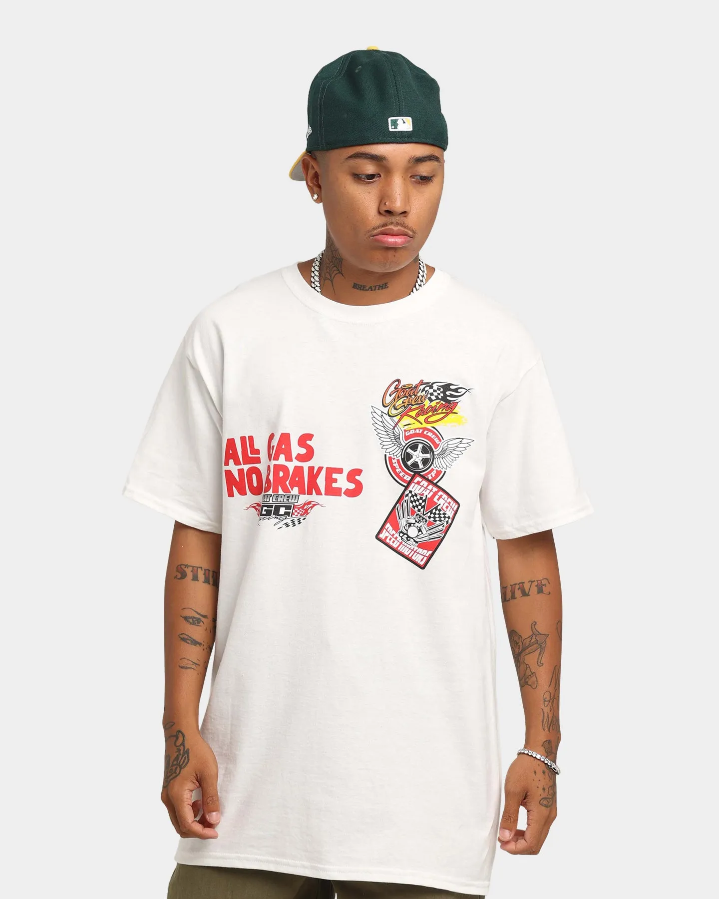 Goat Crew All Gas T-Shirt White sold by Culture Kings