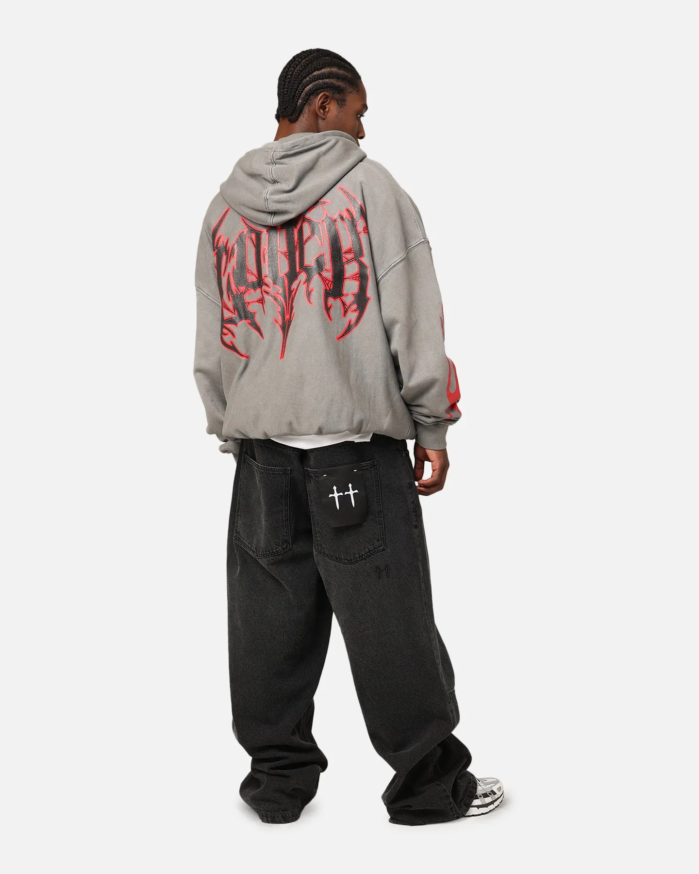 Loiter Metal Hoodie Washed Charcoal sold by Culture Kings product image thumbnail 3