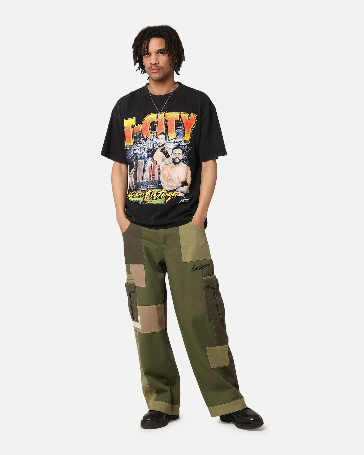 UFC By Culture Kings Brian Ortega T-City Vintage T-Shirt Black Acidwash sold by Culture Kings product image thumbnail 3