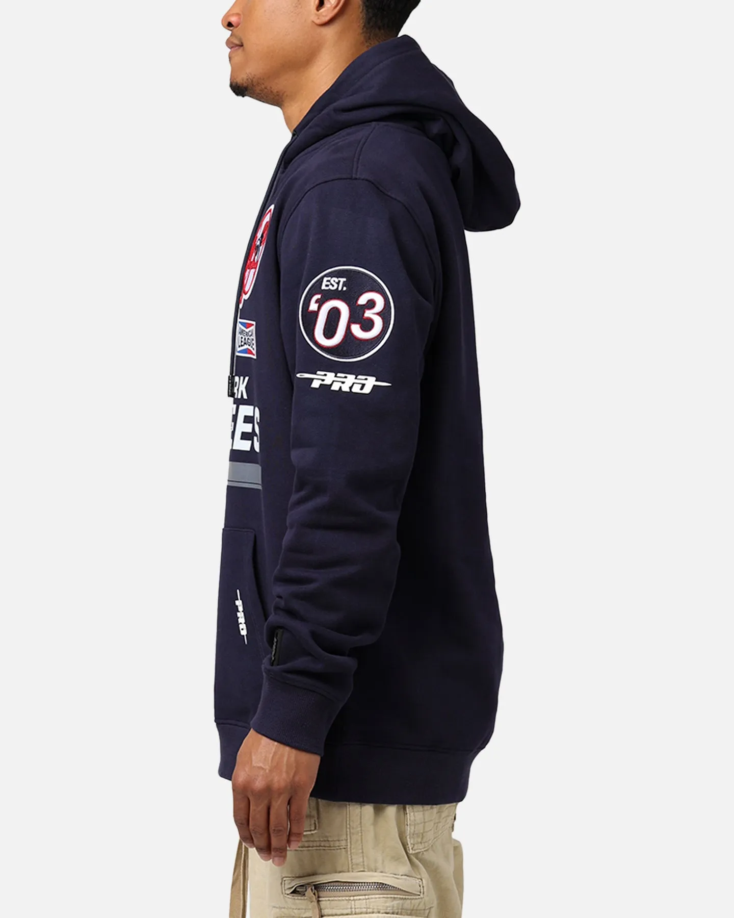 Pro Standard New York Yankees Fast Lane Hoodie Midnight Navy sold by Culture Kings product image thumbnail 5