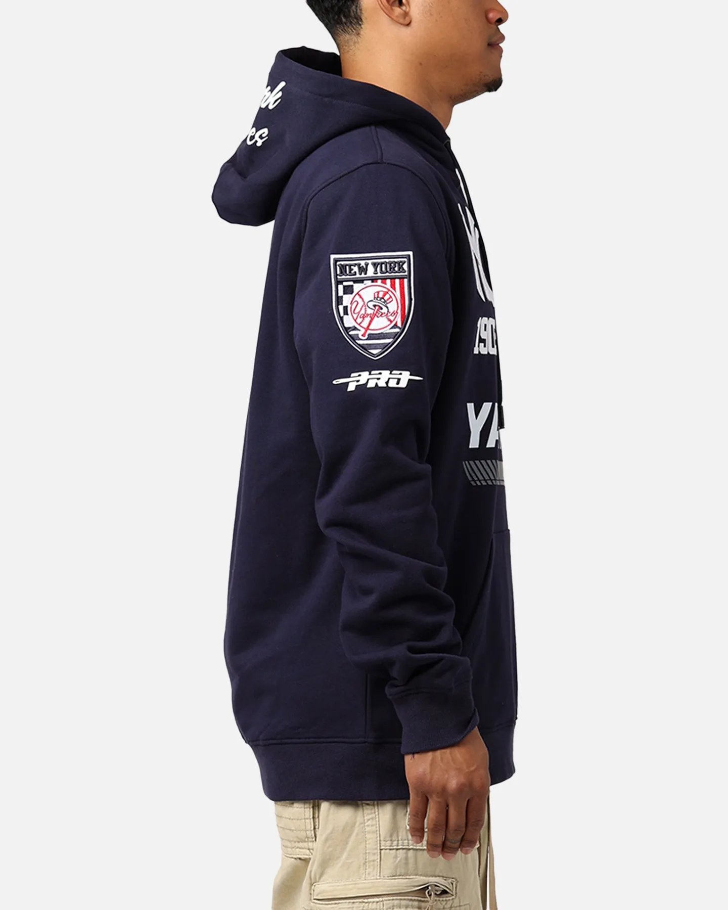 Pro Standard New York Yankees Fast Lane Hoodie Midnight Navy sold by Culture Kings product image thumbnail 4