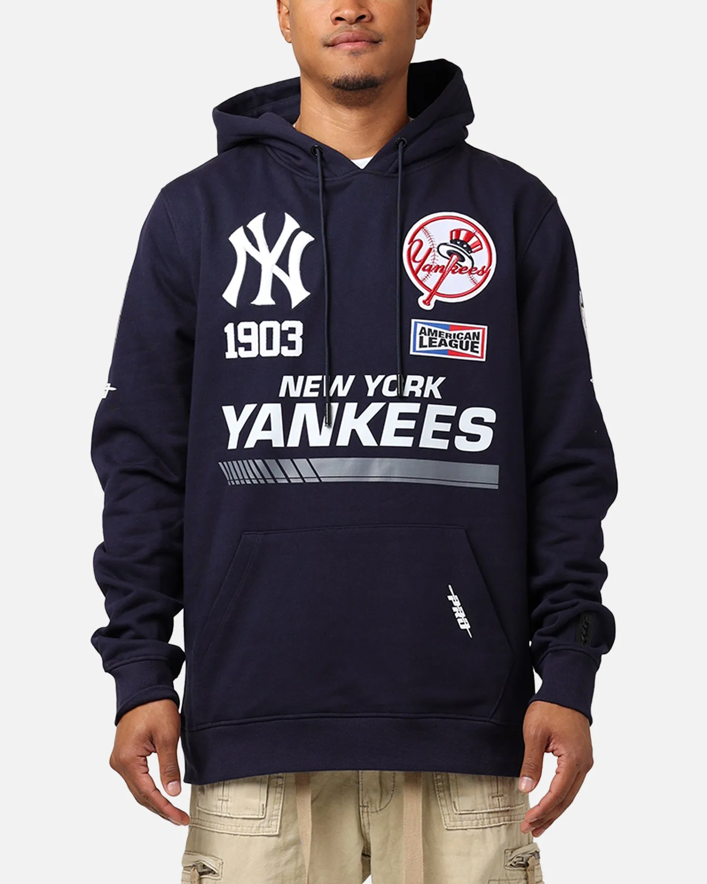 Pro Standard New York Yankees Fast Lane Hoodie Midnight Navy sold by Culture Kings