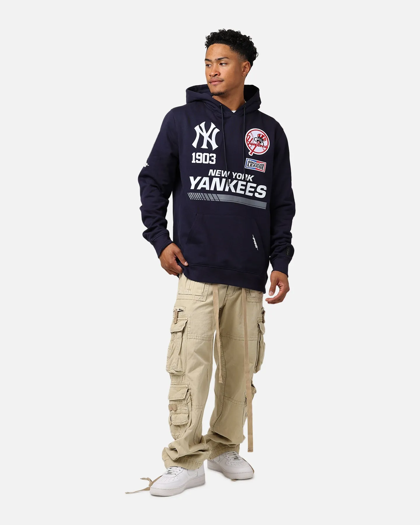 Pro Standard New York Yankees Fast Lane Hoodie Midnight Navy sold by Culture Kings product image thumbnail 3