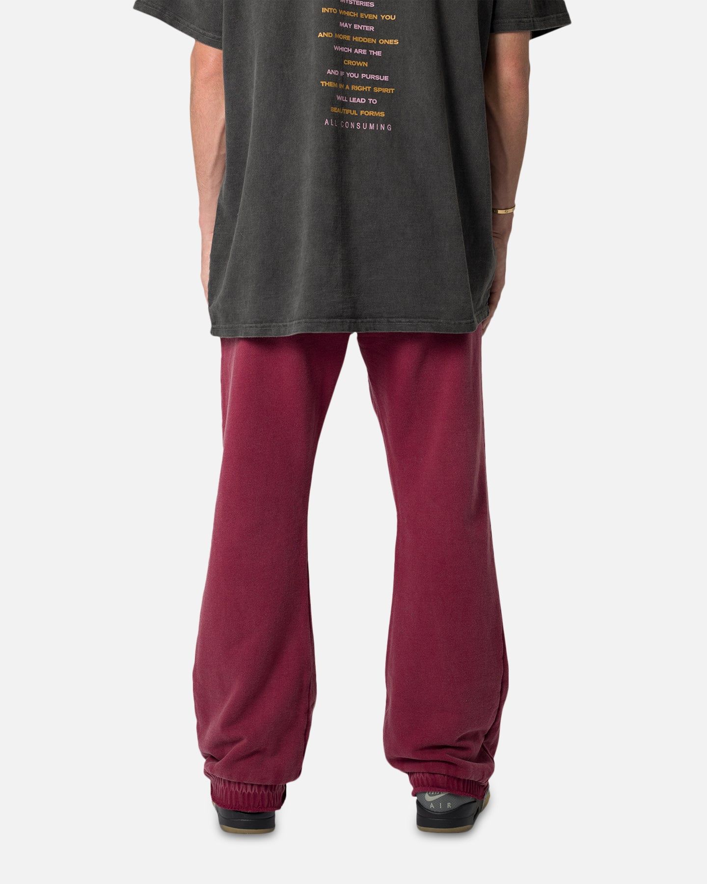 MNML Washed Flare Sweatpants Magenta sold by Culture Kings product image thumbnail 5