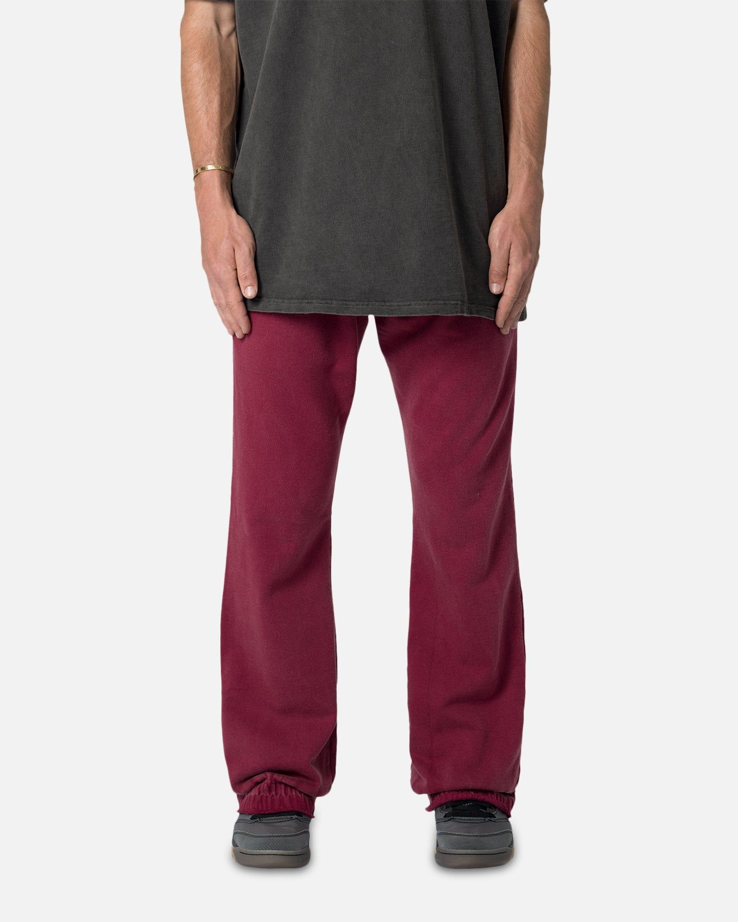 MNML Washed Flare Sweatpants Magenta sold by Culture Kings product image thumbnail 3