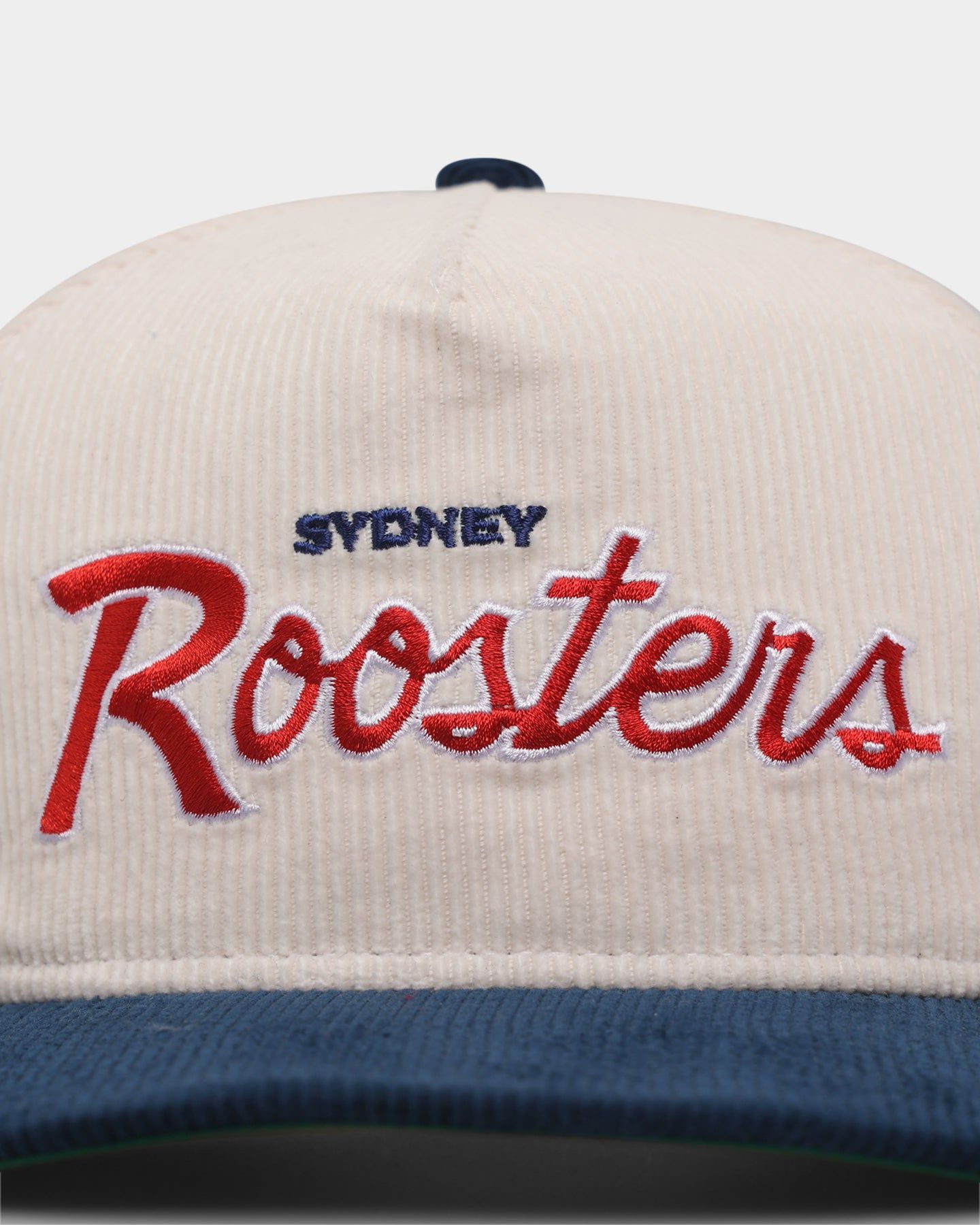 New Era Sydney Roosters 'NRL Retro Script Corduroy' Golfer Snapback Chrome White sold by Culture Kings product image thumbnail 5