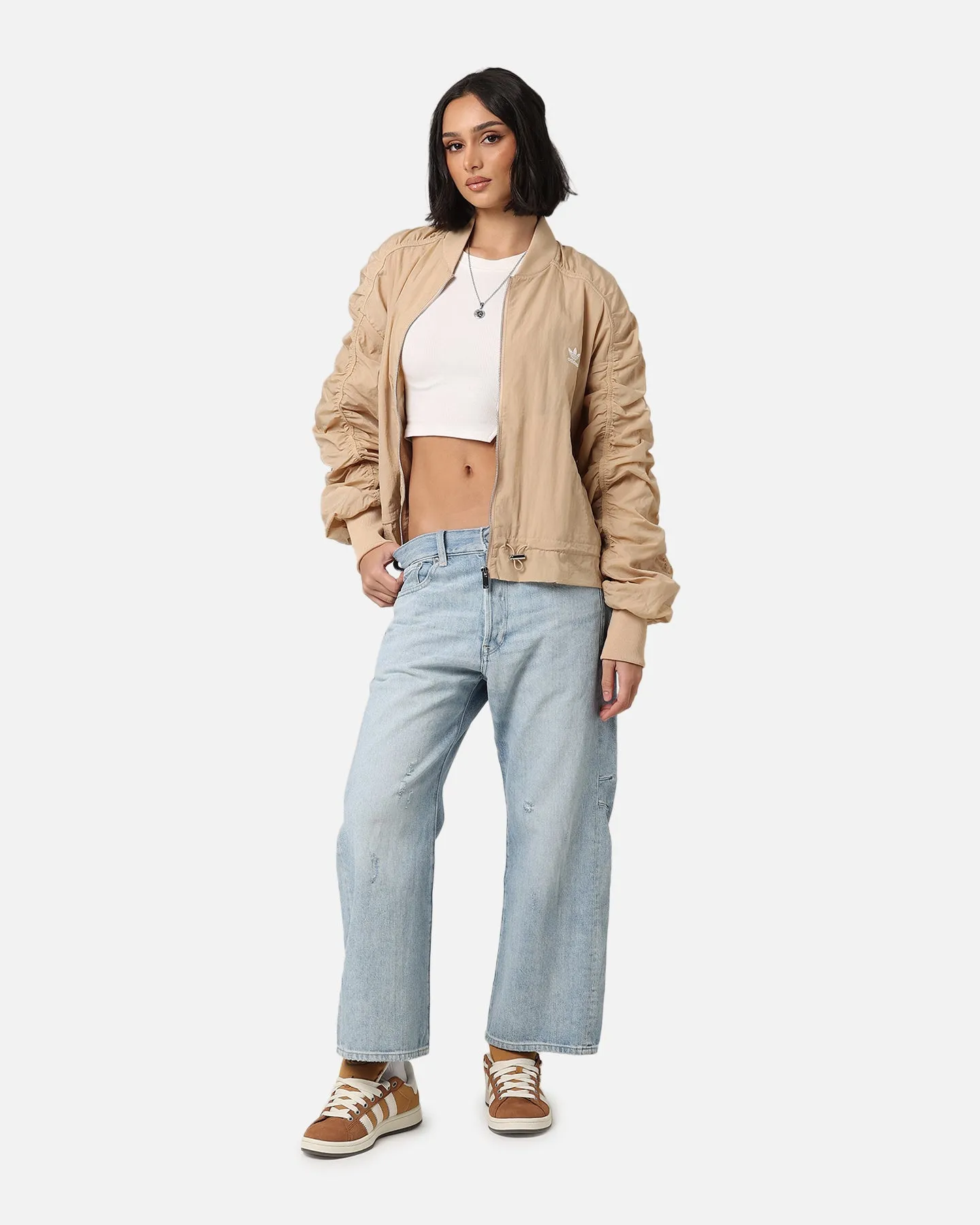 Adidas Women's Light Weight Bomber Jacket Magic Beige sold by Culture Kings product image thumbnail 2