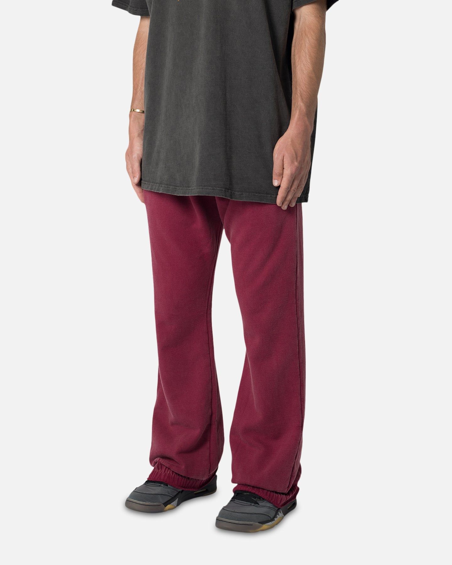 MNML Washed Flare Sweatpants Magenta sold by Culture Kings product image thumbnail 2