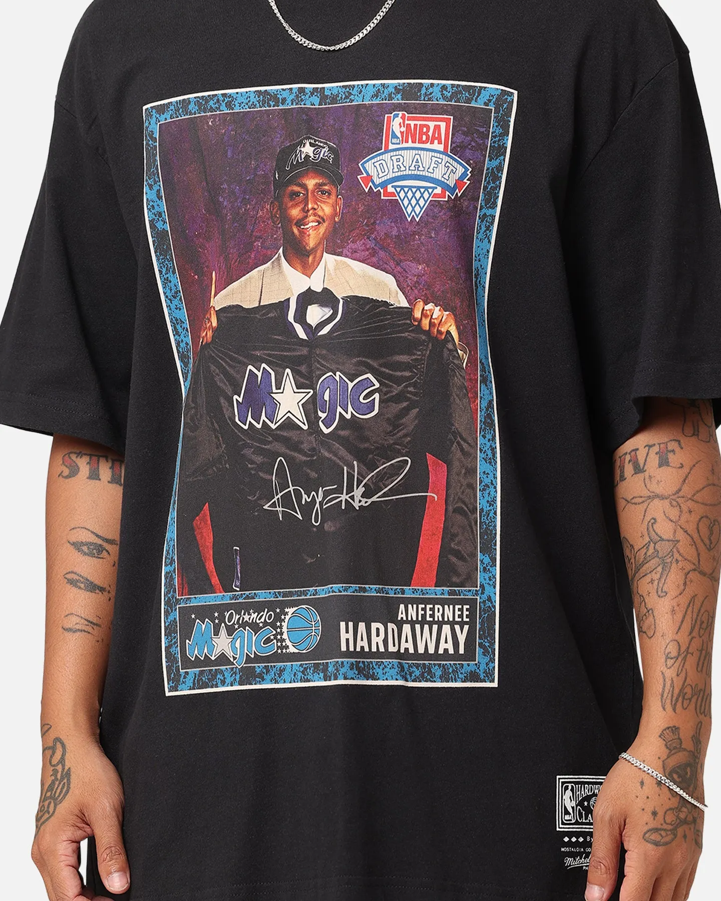 Mitchell & Ness Orlando Magic 1993 NBA Draft T-Shirt Faded Black sold by Culture Kings product image thumbnail 4