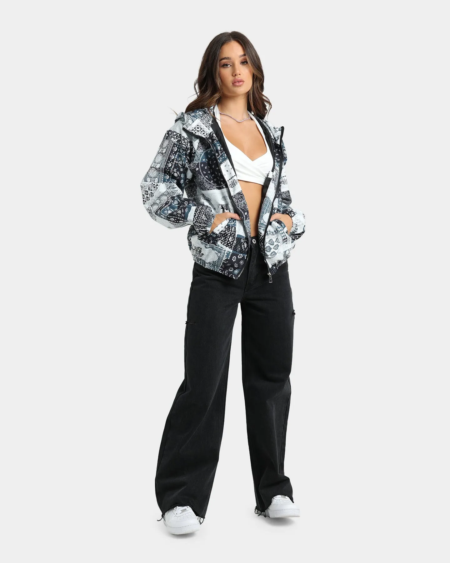 XXIII Women's Mylah Bandana Puffer Jacket Black/White sold by Culture Kings product image thumbnail 2
