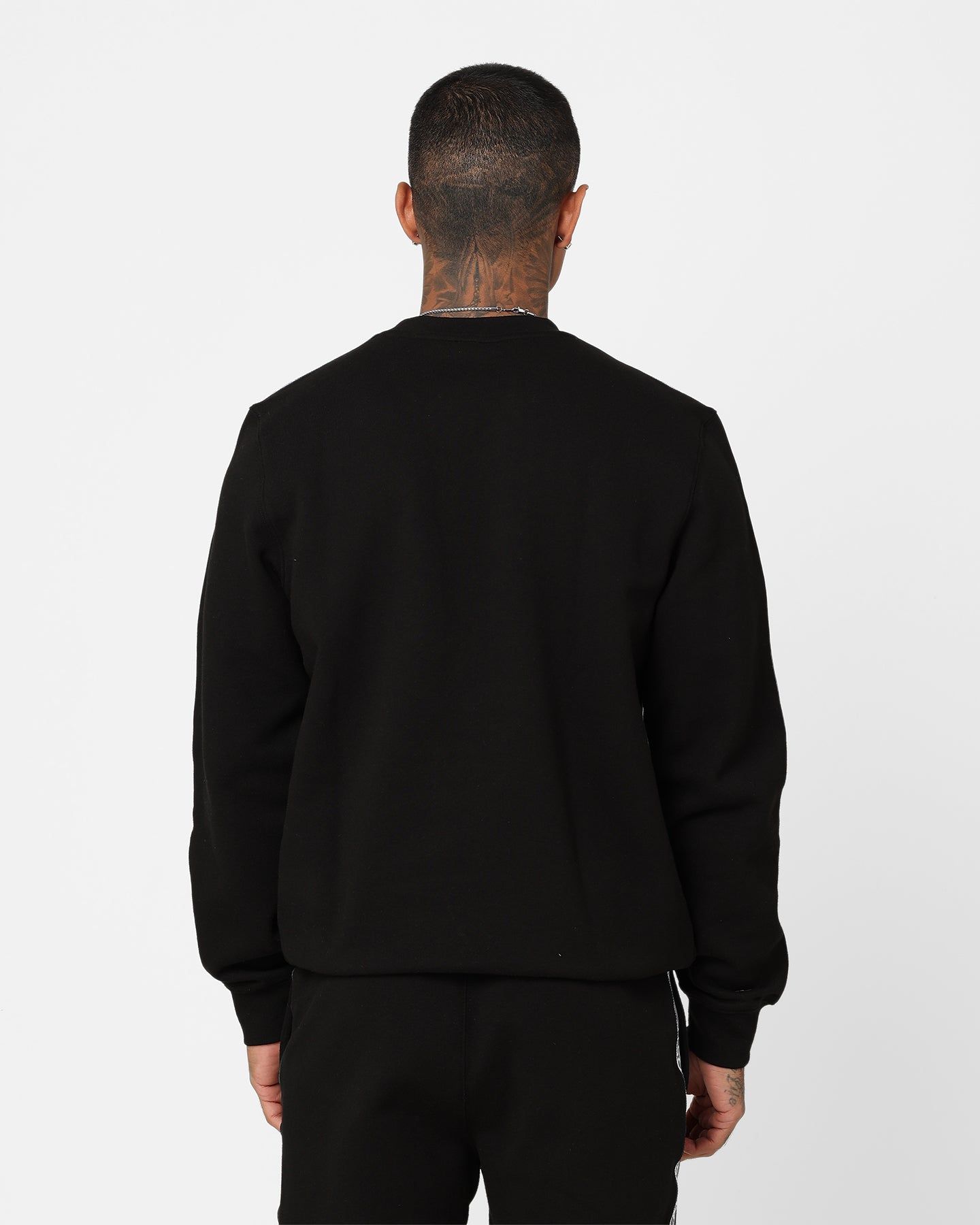 Lacoste Logo Tape Fleece Crewneck Sweatshirt Black sold by Culture Kings product image thumbnail 4