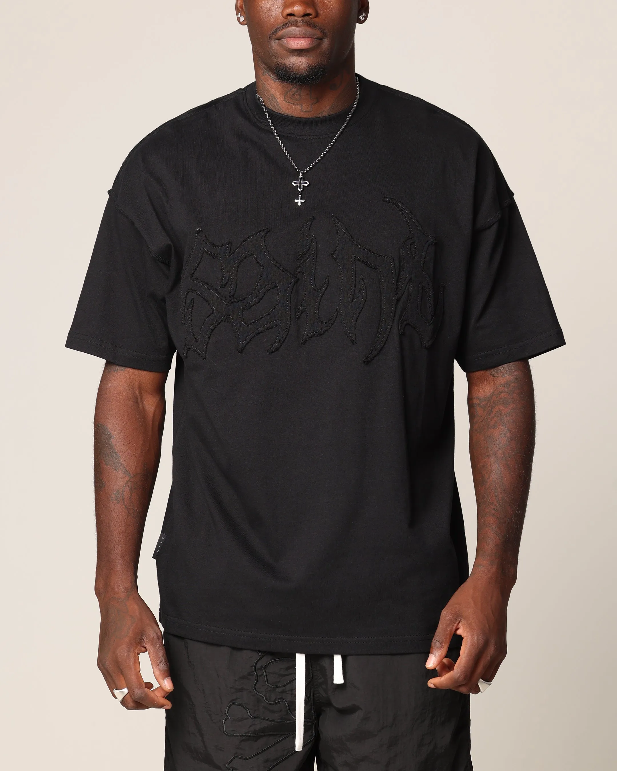 Saint Morta Rodeo Metal Boxy T-Shirt Black sold by Culture Kings
