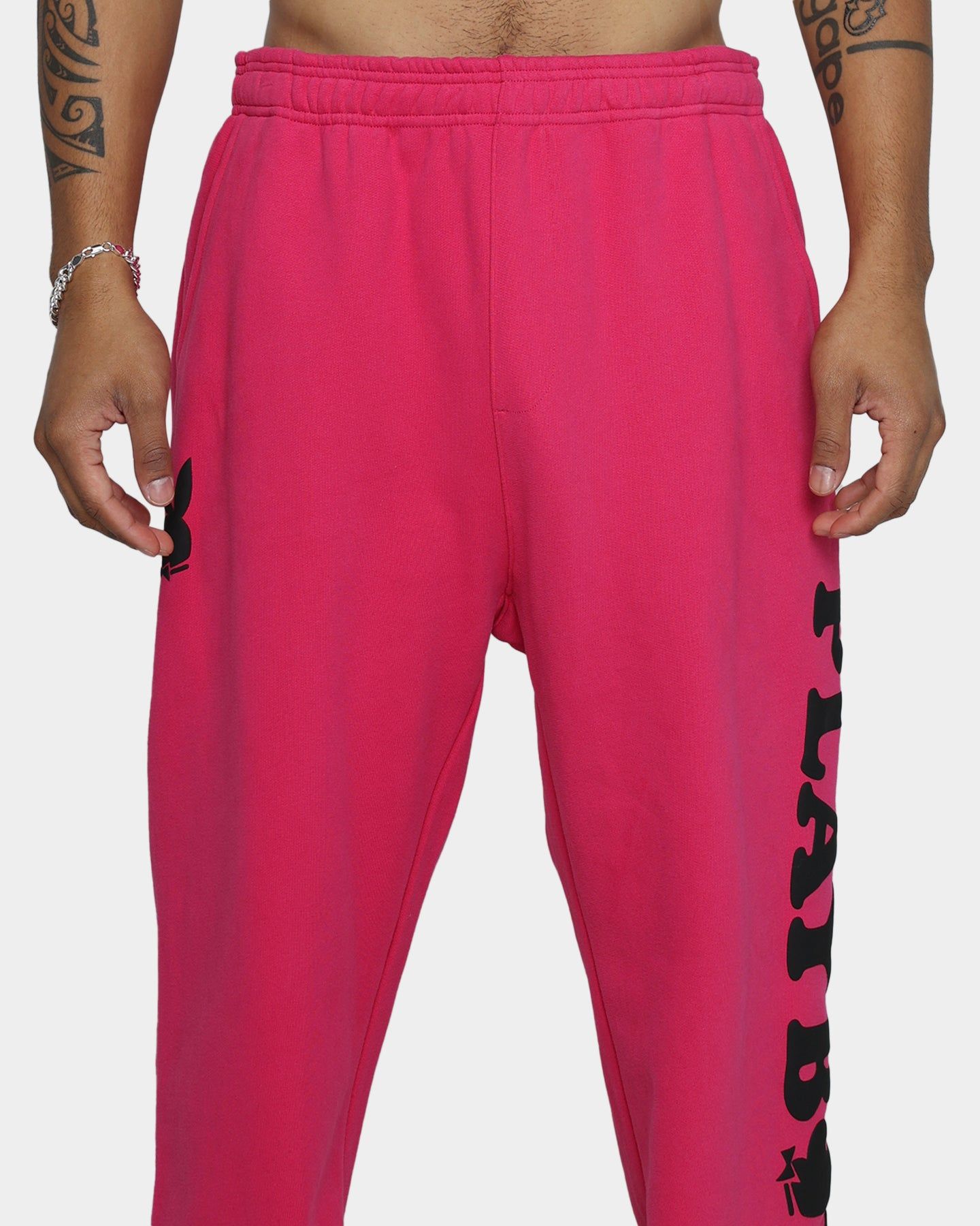 Playboy By CK Wordmark Trackpants Pink sold by Culture Kings product image thumbnail 8