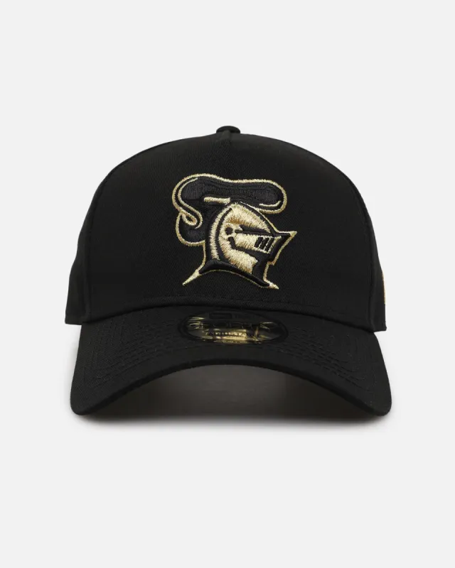 New Era Newcastle Knights 9FORTY A-Frame Snapback Black/Gold sold by Culture Kings