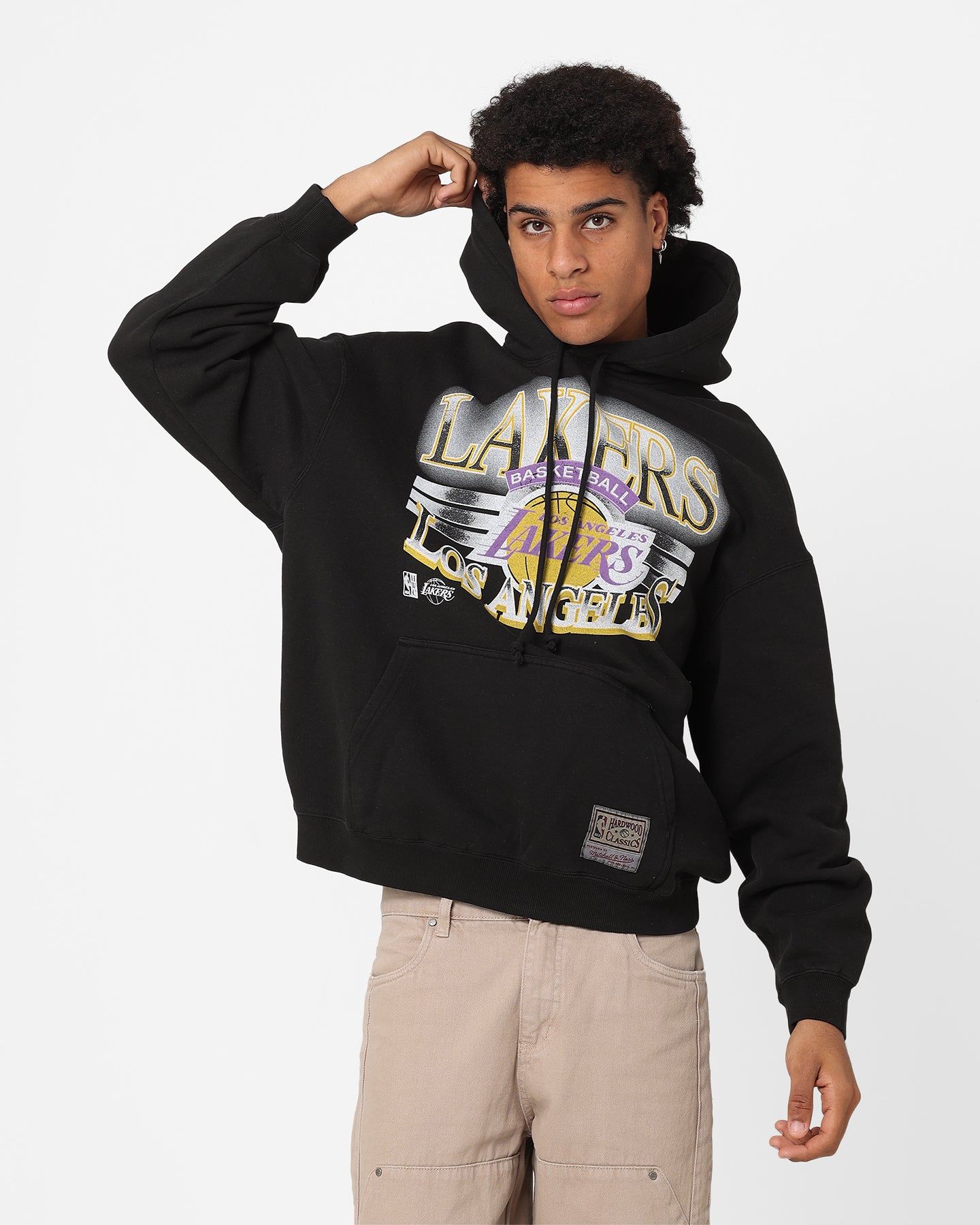Mitchell & Ness Los Angeles Lakers Glow Arch Hoodie Faded Black sold by Culture Kings