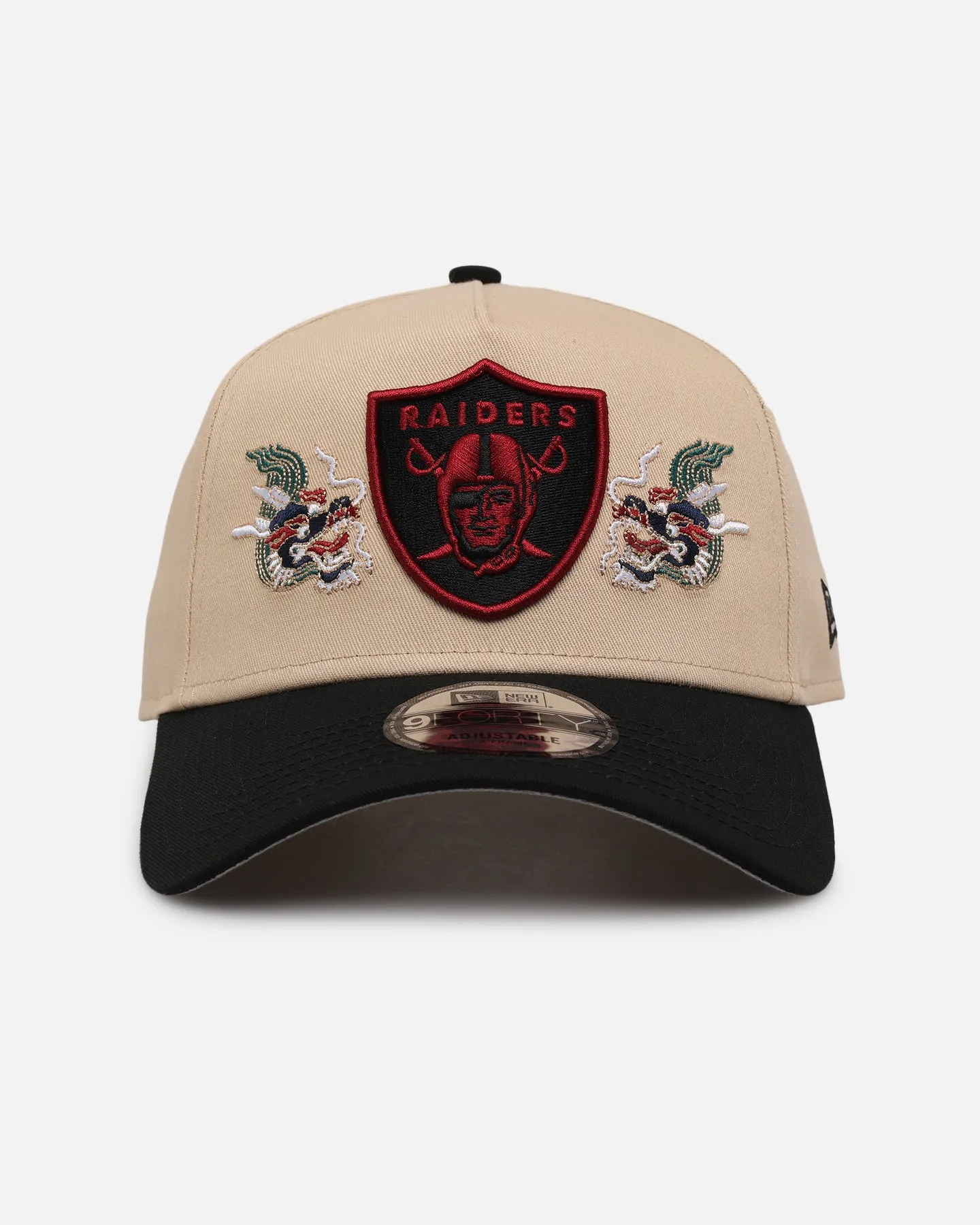 New Era Las Vegas Raiders 'Dragon Collection' 9FORTY A-Frame Snapback Black/Oak sold by Culture Kings