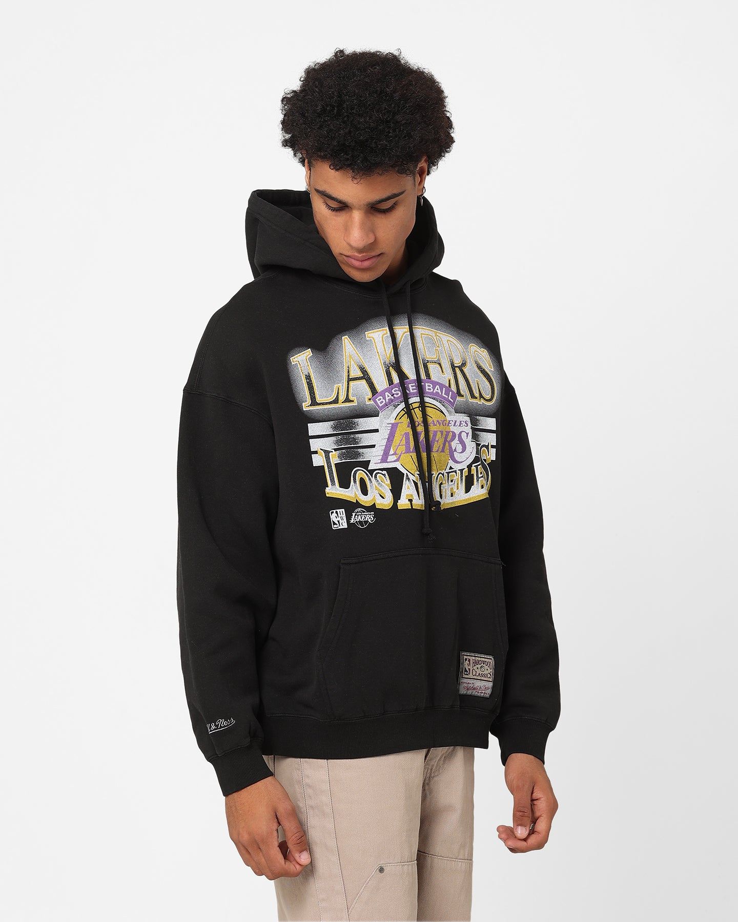 Mitchell & Ness Los Angeles Lakers Glow Arch Hoodie Faded Black sold by Culture Kings product image thumbnail 5