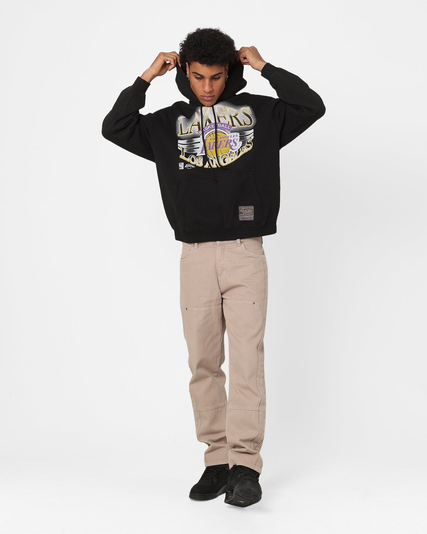 Mitchell & Ness Los Angeles Lakers Glow Arch Hoodie Faded Black sold by Culture Kings product image thumbnail 2