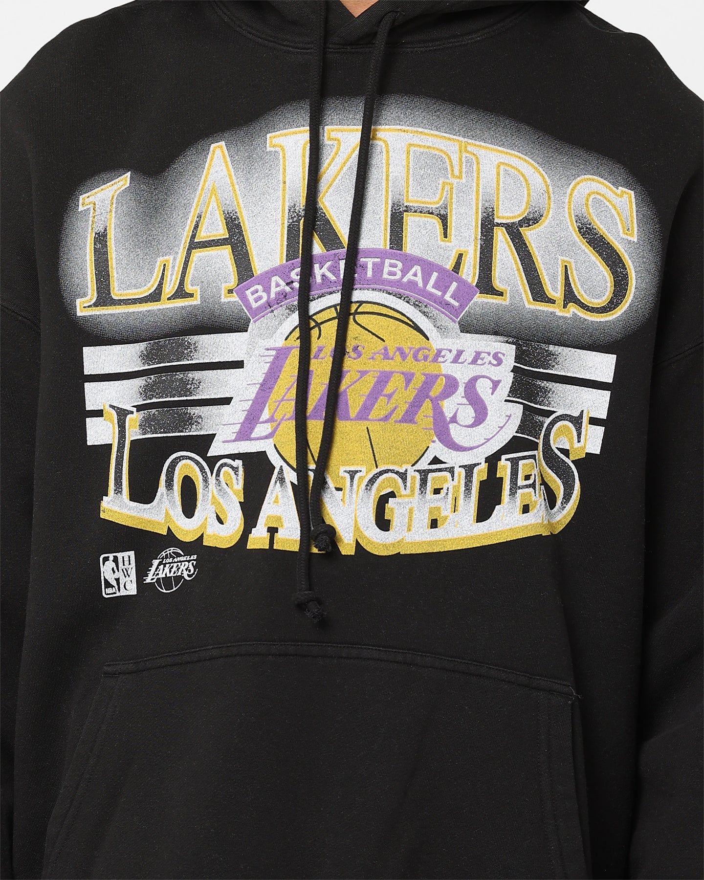 Mitchell & Ness Los Angeles Lakers Glow Arch Hoodie Faded Black sold by Culture Kings product image thumbnail 3