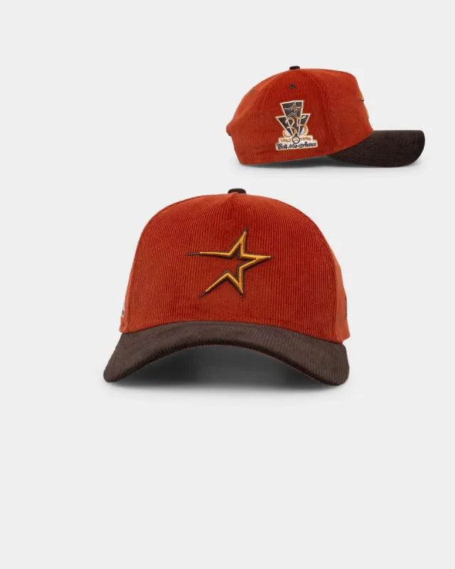 New Era Houston Astros 'Pumpkin Spice Corduroy' 9FORTY A-Frame Snapback Copper/Brown sold by Culture Kings