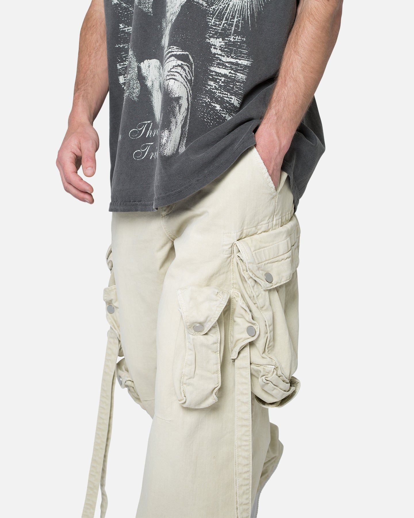 MNML Strapped Multi Cargo Pants Khaki sold by Culture Kings product image thumbnail 5