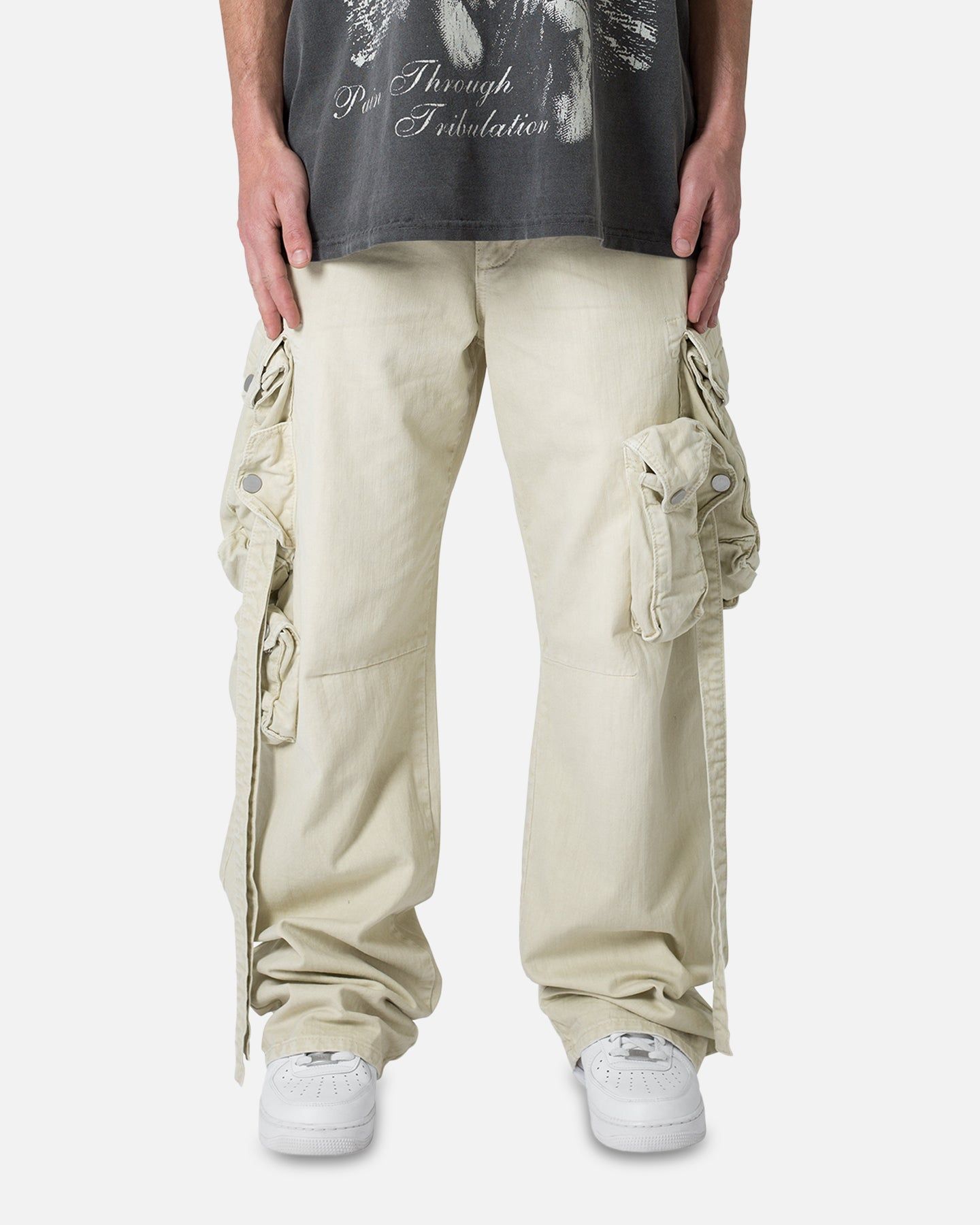 MNML Strapped Multi Cargo Pants Khaki sold by Culture Kings