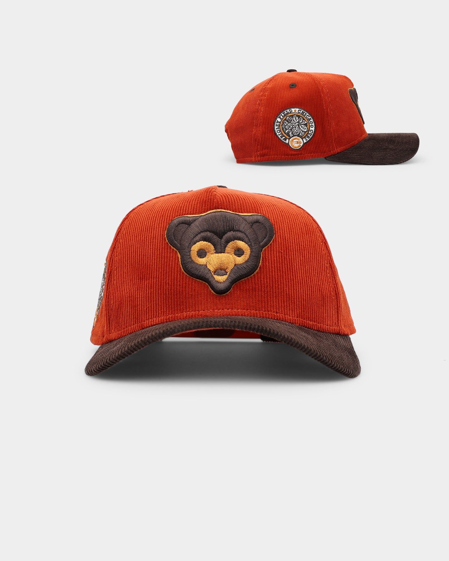 New Era Chicago Cubs 'Pumpkin Spice Corduroy' 9FORTY A-Frame Snapback Copper/Brown sold by Culture Kings