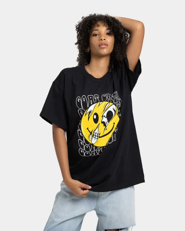 Goat Crew Smiley Skull T-Shirt Black sold by Culture Kings