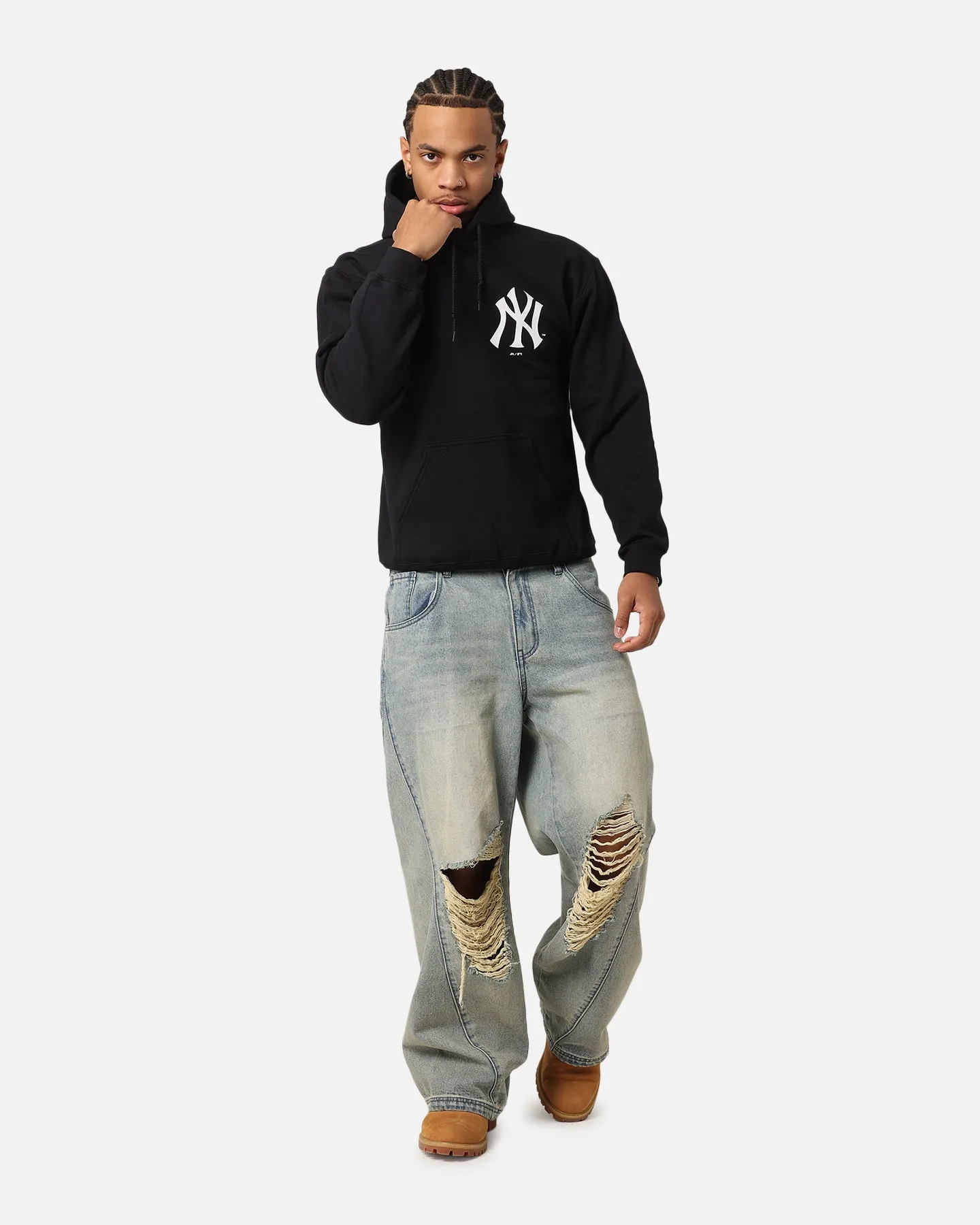 Majestic Athletic New York Yankees Doyers Chest Hoodie Black sold by Culture Kings product image thumbnail 4