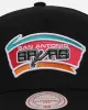 Mitchell & Ness San Antonio Spurs Team Colour Logo MVP Snapback Black sold by Culture Kings