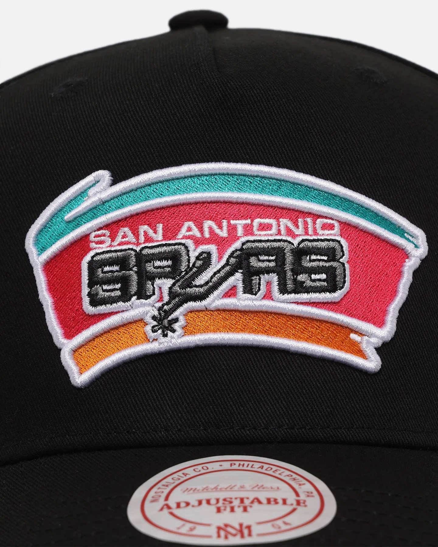 Mitchell & Ness San Antonio Spurs Team Colour Logo MVP Snapback Black sold by Culture Kings product image thumbnail 5