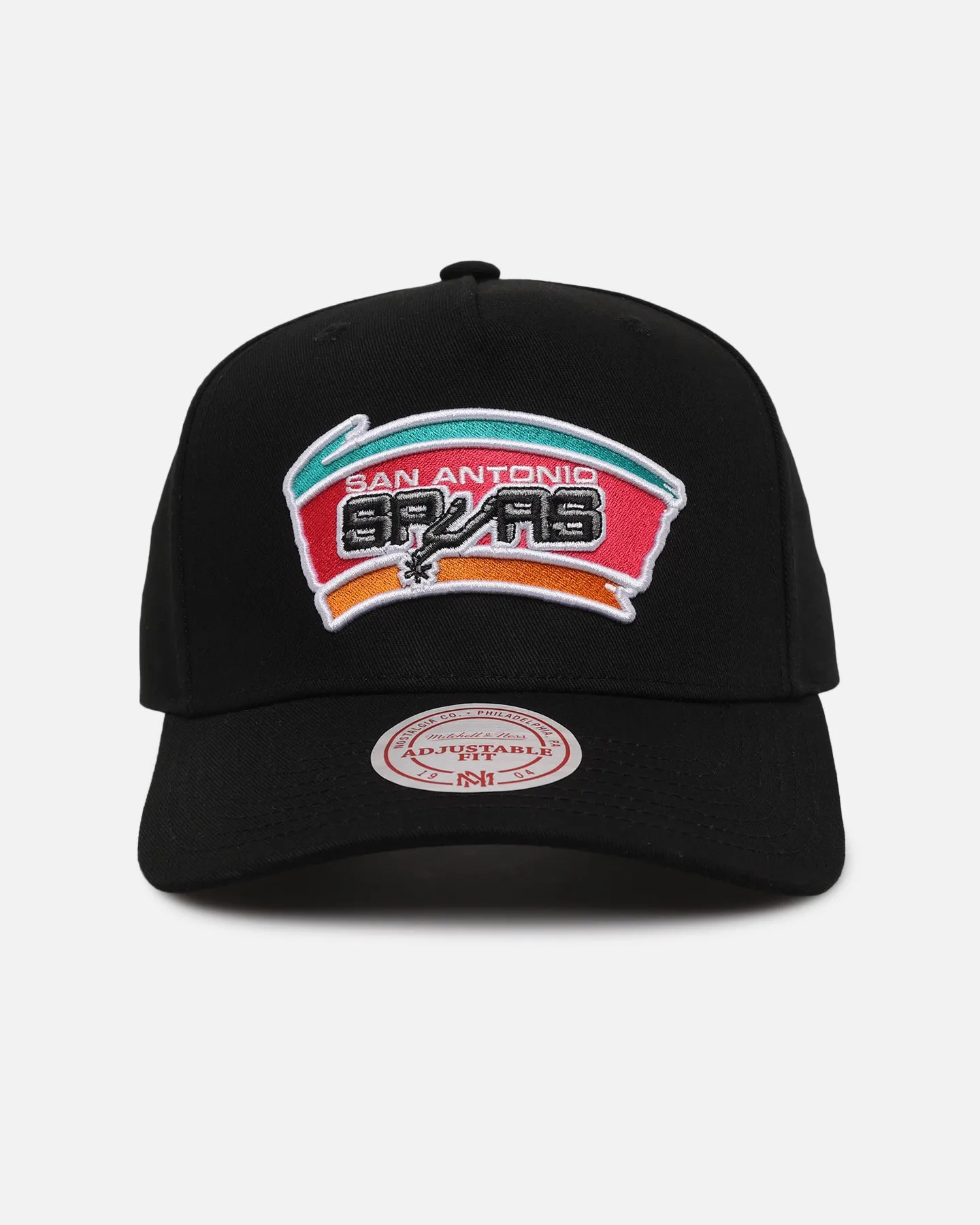 Mitchell & Ness San Antonio Spurs Team Colour Logo MVP Snapback Black sold by Culture Kings
