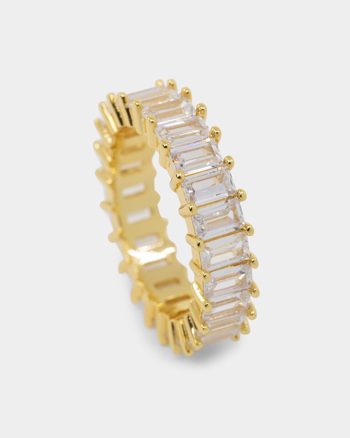 NXS Baguette Ring Iced Gold sold by Culture Kings product image thumbnail 4