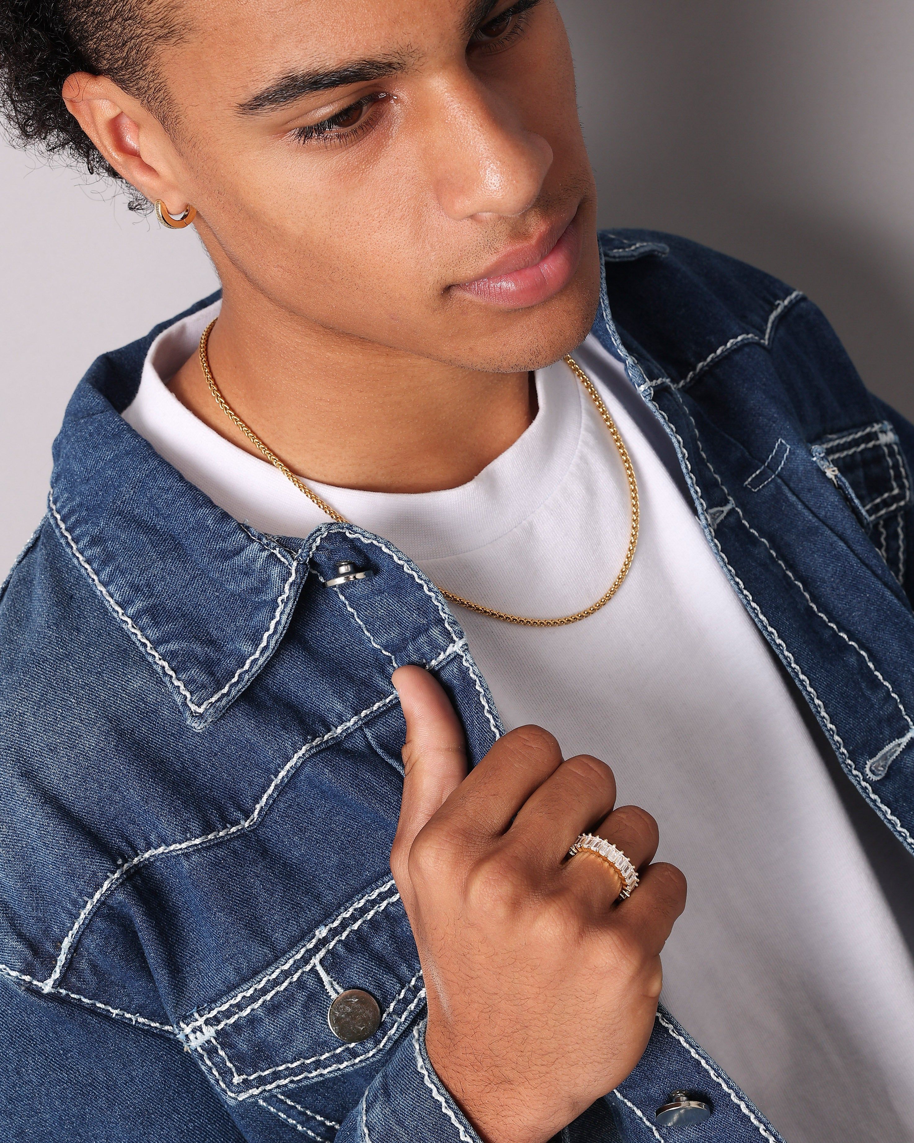 NXS Baguette Ring Iced Gold sold by Culture Kings product image thumbnail 3