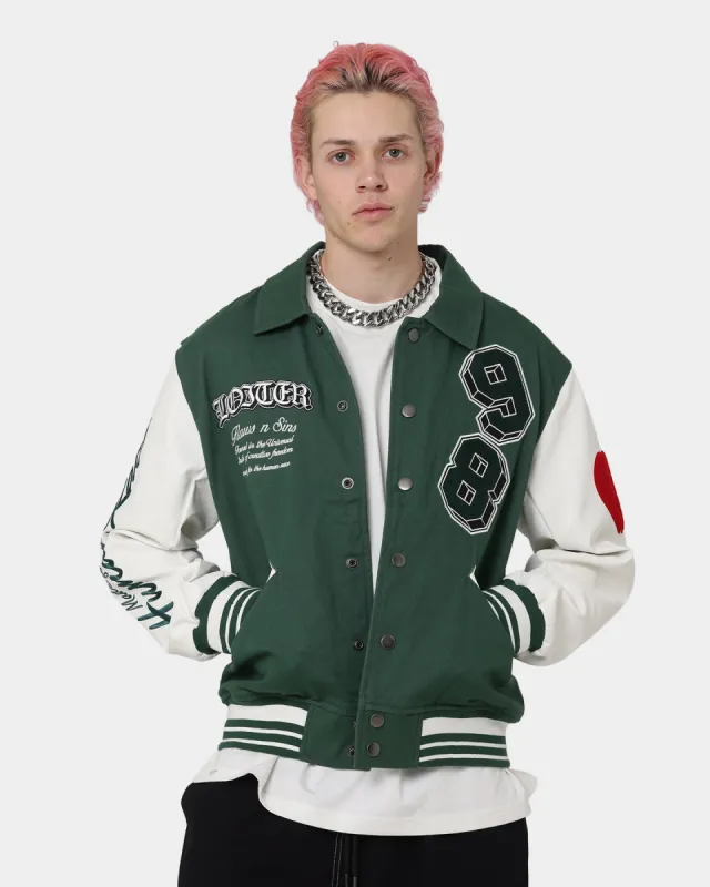 Loiter Human Varsity Jacket Green made by Culture Kings