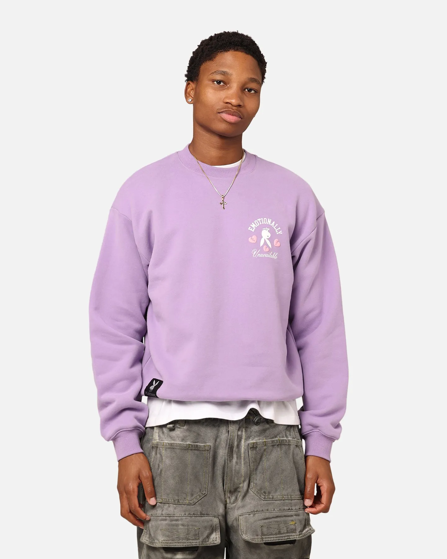 Playboy By Culture Kings Lover Boy Crewneck Purple sold by Culture Kings product image thumbnail 2