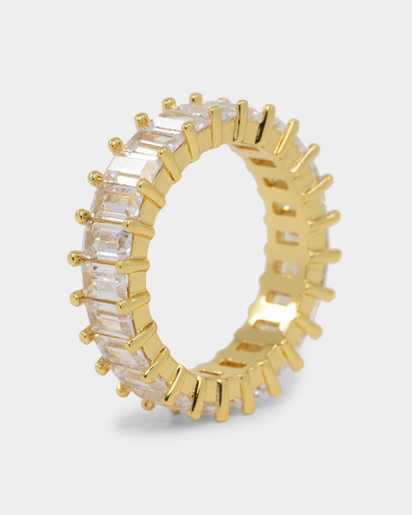 NXS Baguette Ring Iced Gold sold by Culture Kings product image thumbnail 6